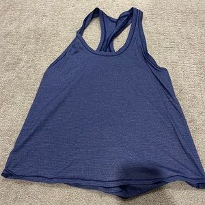 Blue/purple lululemon tank with option to tie back